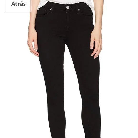 7 For All Mankind Women’s Skinny Jean Black - Picture 1 of 6